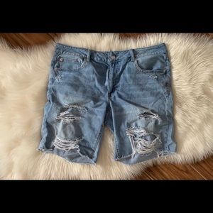 Ripped American Eagle Boyfriend Shorts